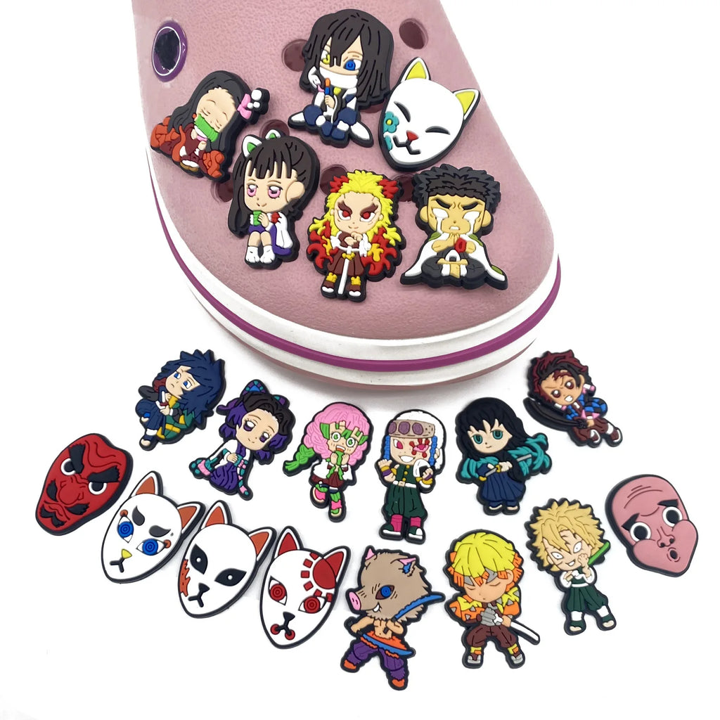 7 Demon Slayer Inspired authentic Croc Charms