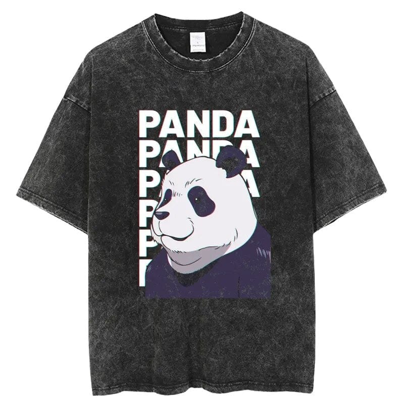 Panda Fluffy Fighter T-Shirt - Demon Slayer Collection | Otakumise