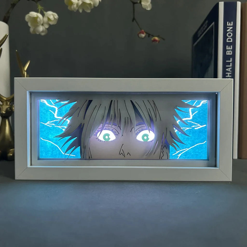 Satoru Gojo LED Lightbox - Jujutsu Kaisen Art Illuminated | Otakumise